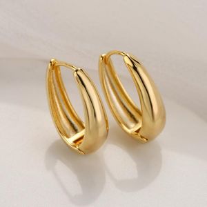 Orecchini a cerchio Mafisar Color oro Goccia d'acqua ovale geometrica per donna Moda Piercing Huggie Punk Gioielli per feste Regali