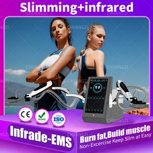 EMSzero Hand Held Massage Machine 14 Tesla Ems Muscle Building Neo Body Sculpting 2 Handle RF Emslim Nova Machine Beauty Equipment