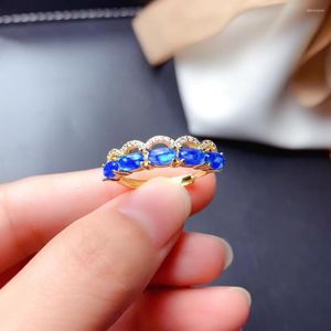 Klaster pierścionków Prezent ślubny dla twojej dziewczyny Natural Red Opal Ring 925 Srebrna biżuteria