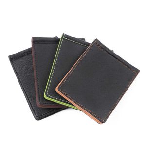 Wallets Brand Men Wallet Short Skin Wallets Purses PU Leather Money Clips Sollid Thin Wallet for Men Purses 6 Colors DropshipL230303