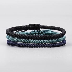 Charm Bracelets Tibetan Buddhist Love Lucky Thread & Bangles For Women Men Handmade Knots Budda Rope BraceletCharm