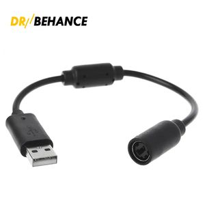 Черный USB Breakaway Cable Adapter Замена шнура для проводных кабелей xbox 360 проводной игр