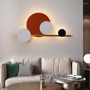 Lampade da parete Stile moderno Nero Sconce Soggiorno Set Specchio per camera da letto Braccio oscillante Testa letto lampada turca leggera