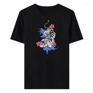 Męskie koszule T-Summer Tiger Tighting T-shirts Man Pure Cotton Large Diree Tees Casual Streetwear dla męskich luksusowych bluzek modowych