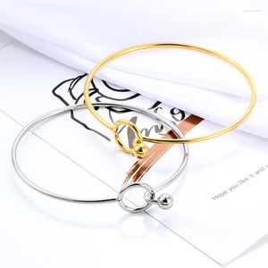 Bangle Men Women Stainless Steel Bracelets & Bangles Handmade Jewelry Gifts For Boyfriend Family DIY Charm Finding Wholesale