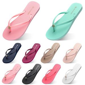 Fashion Slippers Flip Flops womens mens black yellow navy bule white pink brown red summer slides for Beach bedroom