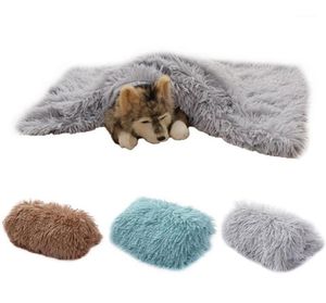 Fluffy Long Plush Pet Blankets Dog Cat Bed Mats Deep Sleeping Soft Thin Covers For Winter Summer Use Mattress Beds Furniture15579695