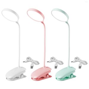 Lâmpadas de mesa Led Desk Light Lamp Clipe no escurecimento Proteção para os olhos