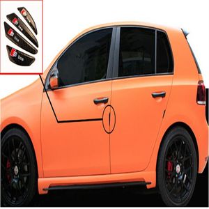Koolstofvezel Auto Deur Side Rand Protector Protection Guarder Stickers voor Audi A1 A3 A4 A5 A6 Q2 Q3 Q5 Q7 Auto Styling264C