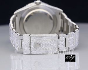 2023pocs VVS Moissanite Diamond Iced Out watch круглый арабский циферблат