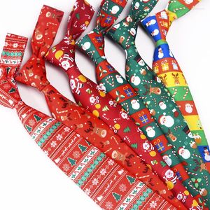 Bow Ties Tryckt Santa Claus Tree Christmas Elk Gift Tie