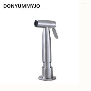 Kitchen Faucets DONYUMMYJO 1 SetKitchen 304 Stainless Steel Sink Spray Gun Pressurized Nozzle Deck Mounted