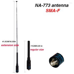 walkie talkie مرنة nagoya na-773 sma أنثى vhf uhf هوائي الفرقة المزدوجة لـ baofeng UV-5R UV-82 BF-888S UV 5R UV82