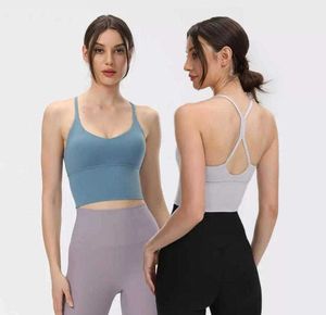 lu-430 Yoga Tank Tops Sport-Bh Aushöhlen Zurück Sexy Dünne Schlinge Weste Gym Kleidung Frauen Unterwäsche Laufen Fitness Shirt