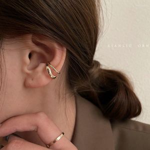 Backs Earrings Fashion Vintage Geometric Exquisite Female Earring Without Pierce Light Luxury Simple Ear Bone Clip Girls Jewelry