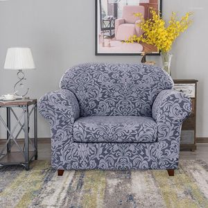 Chair Covers 2Pc/Set Jacquard Sofa Cover Elastic 1/2/3 Seater Couch Living Room Washable Slipcover With Cushion Bezug