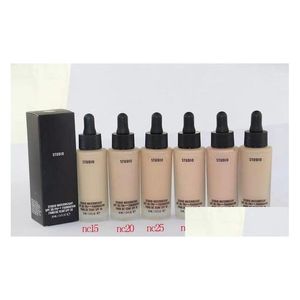 Foundation Face Studio Wassergewicht LSF 30 Fond De Teint 30 ml Hochwertiger Concealer Drop Delivery Health Beauty Makeup Dhenz