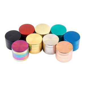 Tubos de fumantes 4 player 40mm Herb Tobacco Grinder Acessórios Manual da mão Grass Spice Grinders Drop Drop Home Garden Homary Sundr Dhohq