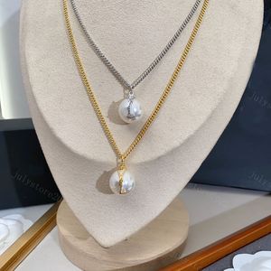 Women Designer Necklace Luxury Jewelry Pendant Pearl Necklaces Gold Necklace Bracelets Sets Mens Brands Gold Chain Wedding with Box