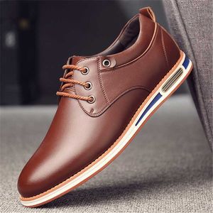 Dress Shoes Męski brązowy biznes dla mężczyzny miękki skórzany moda wygodna Oxford Wedding Party Footwear