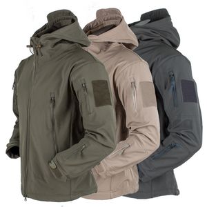 Outdoor Jackets Hoodies Man Hiking Coats Windproof Softshell Fleece Men Thermal Camouflage Winter Male 230303