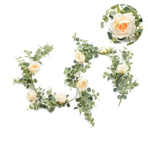 Simulering Camellia Wild Fruit Flower Vine Rosette Vine Simulation Eucalyptus Leaf Vine Leaf Vine Wedding Decoration Vine