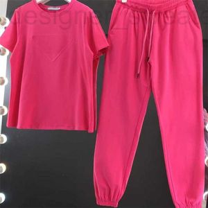 Pantaloni da donna a due pezzi Designer Tridimensionale Tuta con cappuccio Maglione in cotone ricamato Hihg Elastico Casual Set sportivo Tute 2JTR