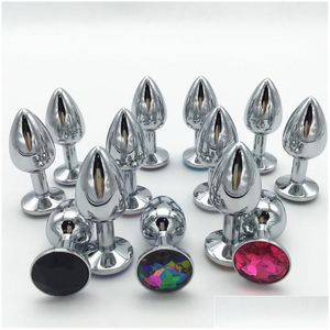 Andra hälsoskönhetsartiklar Small Size Metal Anal Toys Butt Plug Stainless Steel Products For Adts Drop Delivery DHQMT