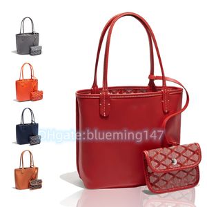 Klasik deri mini anjou çift taraflı alışveriş çantaları totes bayan erkek tasarımcıları çanta çanta pochette lüks el çantaları küçük çanta serseri omuz çantası ile çapraz gövde