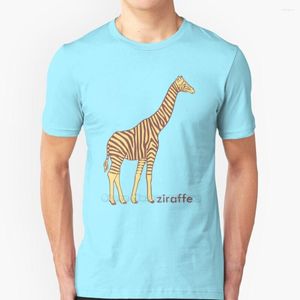 メンズTシャツはストライプのキリンですか？いいえ、それはZiraffe Short-SleeveTシャツ夏のメンズストリートウェアシャツゼブラアニマルアフリカンです