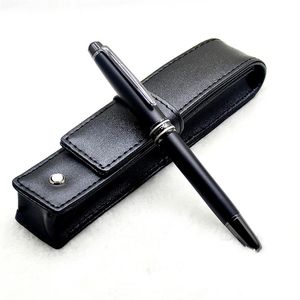 Invia cassa in pelle - MSK -163 di alta qualità MSK -163 Matte Black Rollerball Pens Pens Funzionalità per uffici di cartoleria con serial N272S