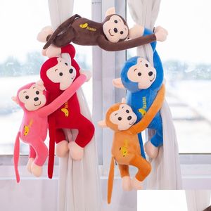 Nadziewane pluszowe zwierzęta nowa lalka 45 cm wisząca długa małpa ramię od ogona słodkie dzieci prezent dla dzieci