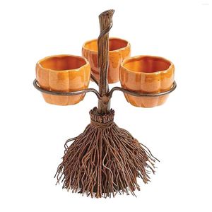 Schalen Halloween Kürbis Snack Schüssel Rack Obst Süßigkeiten Servierplatte Für Home Room Decor Freund Geschenk Dekoration Zubehör Festival