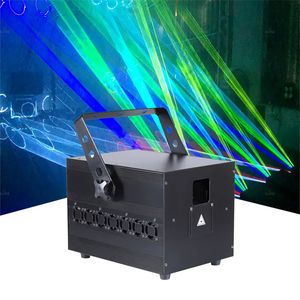 Laserbelysning 5W RGB Animation Laser Disco DJ Professional Exhibition Light DMX512 Musik visar scenljus