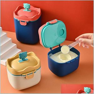 Babyflaschen # Flaschen Tragbare Lebensmittelaufbewahrungsbox Bpa Forma Spender Cartoon Säuglingsmilchpulver Kleinkind Snacks Cup Container Drop Del Dhecm