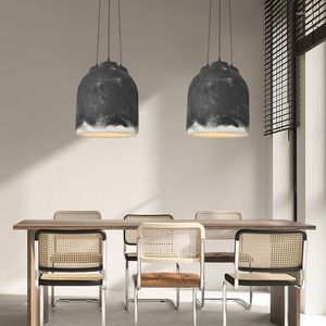 Pendant Lamps Designer Dining Room Wabi Sabi Chandelier Coffee Model House Personality LED Decor Light Creative Table Bar Kitchen Lamp