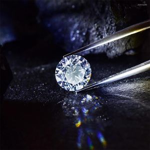 Loose Diamonds Real 0.5ct D Color VVS1 Round Gemstone Moissanite Diamond CVD Lab Grown For Jewelry Ring Bracelet Making Wholesale