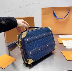 Borse Totes Designer Bag Borsa da donna classica imitazione marca rivetto lettera cucitura tracolla in pelle borsa stereo per pendolari cena portafoglio