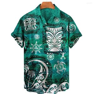 Męskie koszule 2023 dla męskich koszuli koszulki 3D Print Trendia Cool Fashion Hawaiian Beach Tops Krótkie rękawy luzuj letnie męskie