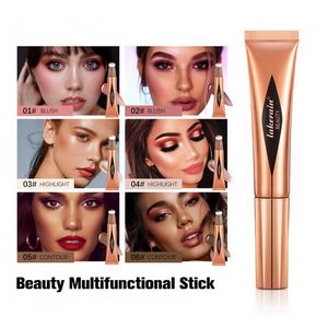 Lakerain makeup sticker multifuncational stick blush highlight contour for Eyes Lips Face Hair Natural contouring Increase 3D effect Long-Lasting Make Up