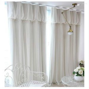 Curtain Torino Tassels Lanterns Head Thermal Ivory Color Cloth Voile Sheer Black Out Fabric Bedroom Custom Living Window