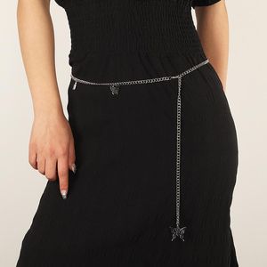 Cintos moda moda hip hop punk cadeia cinto de metal feminino inseto decoração de cofra calça acessórios jk saia com vestido