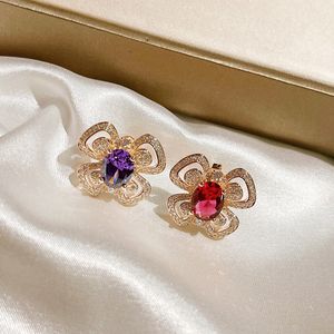 ブイガリバタフライデザイナーdangle dangle earrings for woman diamond sterlingシルバー最高のカウンター品質の高級ファッションギフトガールフレンド045