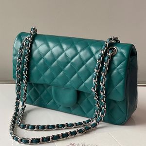 Diagonal Span Bag En axelväska Liten fyrkantig väska dam Lyxväska kohud Mode Ringer Chain bag Mini Trend väska Läder En axelväska shoppingväska