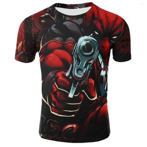 Men's T Shirts Summer Men's And Women's Short Sleeve Round Neck T-shirt 3D Anime Harajuku Printed Top Street Punk Style Loose Casual