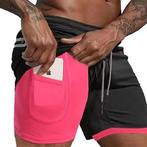 Männer Shorts 2023 Sport Männer Sommer Sportswear Jogger Kurze Hosen Doppel-deck Homme Böden 2 In 1 Kleidung Turnhallen fitness Männlich