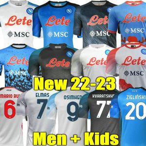 22 23 Napoli soccer jersey football shirt 2023 ZIELINSKI KOULIBALY DI LORENZO LOBOTKA INSIGNE foot MERTENS camisa LOZANO OSIMHEN CALCIO KVARATSKHELIA Naples