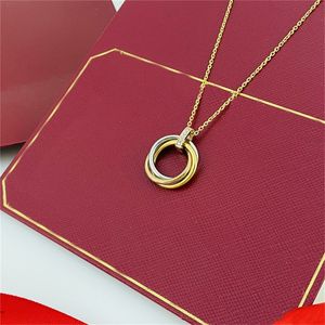 Circle pendant necklace tennis chain carti necklace loop charms love series 18k gold plated silver chain initial necklaces women dainty jewelry mother's day gift