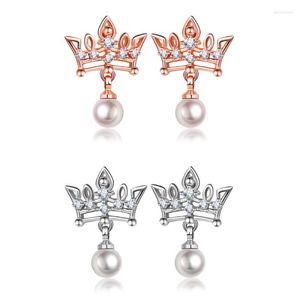 Dangle Earrings CAOSHI Stylish Women's Drop Delicate Design Wedding Party Jewelry With Imitation Pearl Dainty Female Chic Accessories