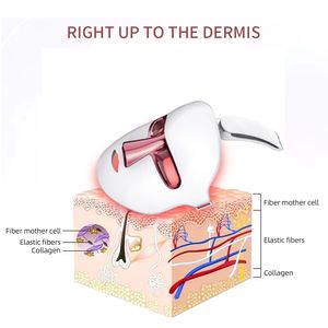 Health Beauty Skin Reination LED Ansiktsmask Ljusterapi PDT LED FACE MASK 7 Färger Fotodynamisk stativ PDT -hudföryngring